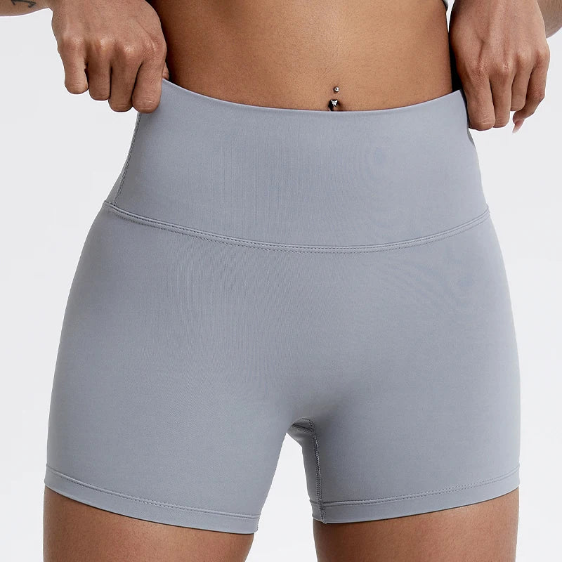 Hearuisavy Running Sports Shorts 🩳 High-Waist Compression Yoga Shorts