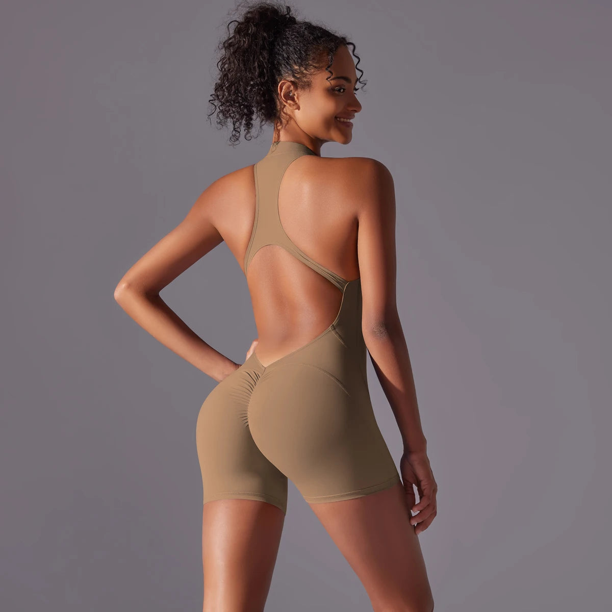 Push-Up Sports Bodysuit – Breathable Quick-Dry Yoga & Gym 🌟