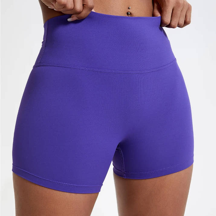 Hearuisavy Running Sports Shorts 🩳 High-Waist Compression Yoga Shorts