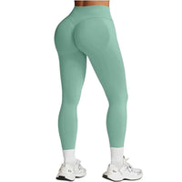 High-Waist Hip-Lifting Gym Pants – Solid Color Fitness & Yoga Leggings 💪