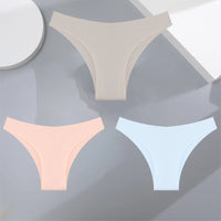 3-Pack Seamless Silk-Like Bikini Panties – Ultra-Thin & Low-Waist🌸
