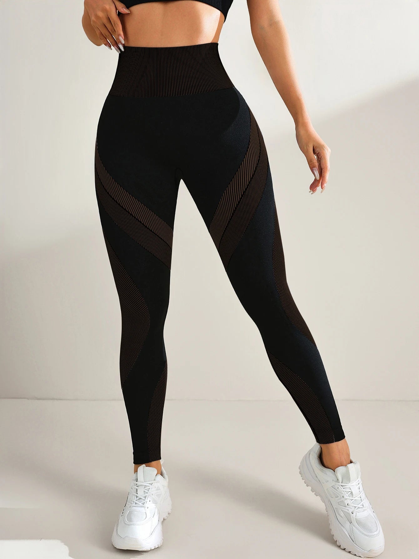 Seamless High-Waist Yoga Leggings – Tummy Control & Butt-Lifting♀️