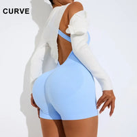 New Cross-Border One-Piece Yoga Suit 🧘 Backless Fitness Bodysuit | Shape, Move & Glow