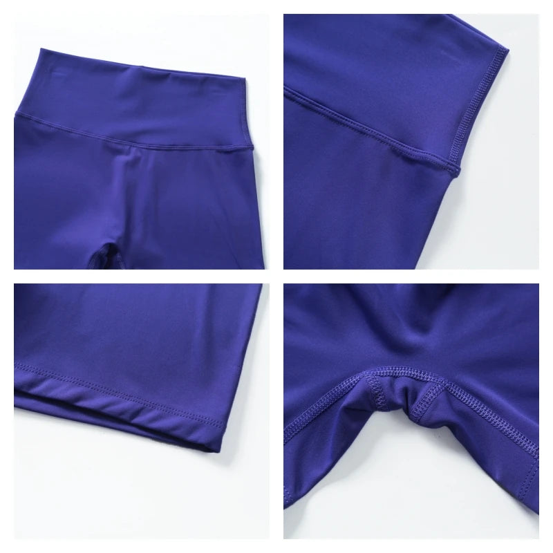 Hearuisavy Running Sports Shorts 🩳 High-Waist Compression Yoga Shorts
