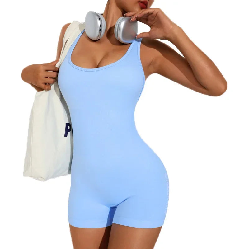 New Cross-Border One-Piece Yoga Suit 🧘 Backless Fitness Bodysuit | Shape, Move & Glow