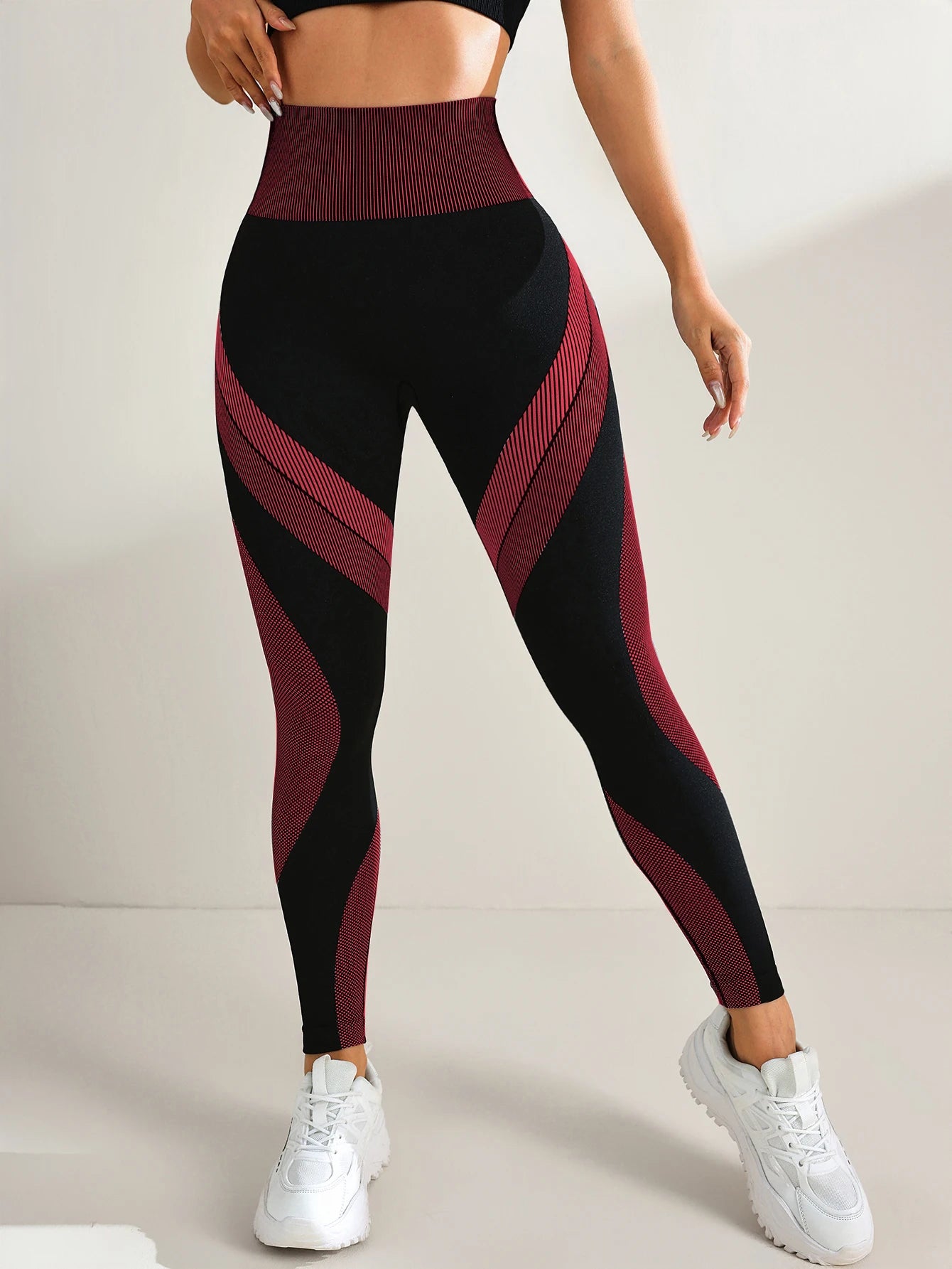 Seamless High-Waist Yoga Leggings – Tummy Control & Butt-Lifting♀️