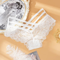 Lace Low-Rise G-String Panties – Sexy Cross Strap 🌙