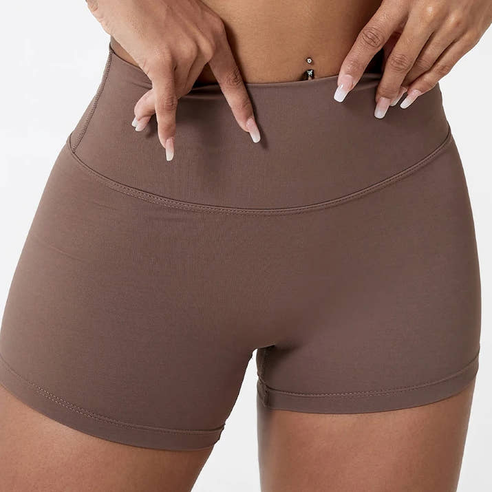 Hearuisavy Running Sports Shorts 🩳 High-Waist Compression Yoga Shorts