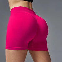 Seamless Hip Hugging Fitness Shorts 🍑 High-Waist Peach Lift