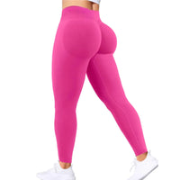 High-Waist Hip-Lifting Gym Pants – Solid Color Fitness & Yoga Leggings 💪