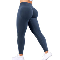 High-Waist Hip-Lifting Gym Pants – Solid Color Fitness & Yoga Leggings 💪