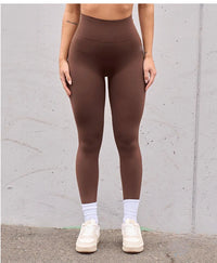 Seamless High Waist Sports Pants 🍑 V-Fold Peach Hip Lift