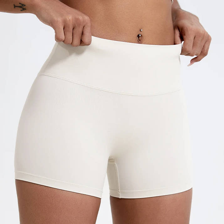 Hearuisavy Running Sports Shorts 🩳 High-Waist Compression Yoga Shorts