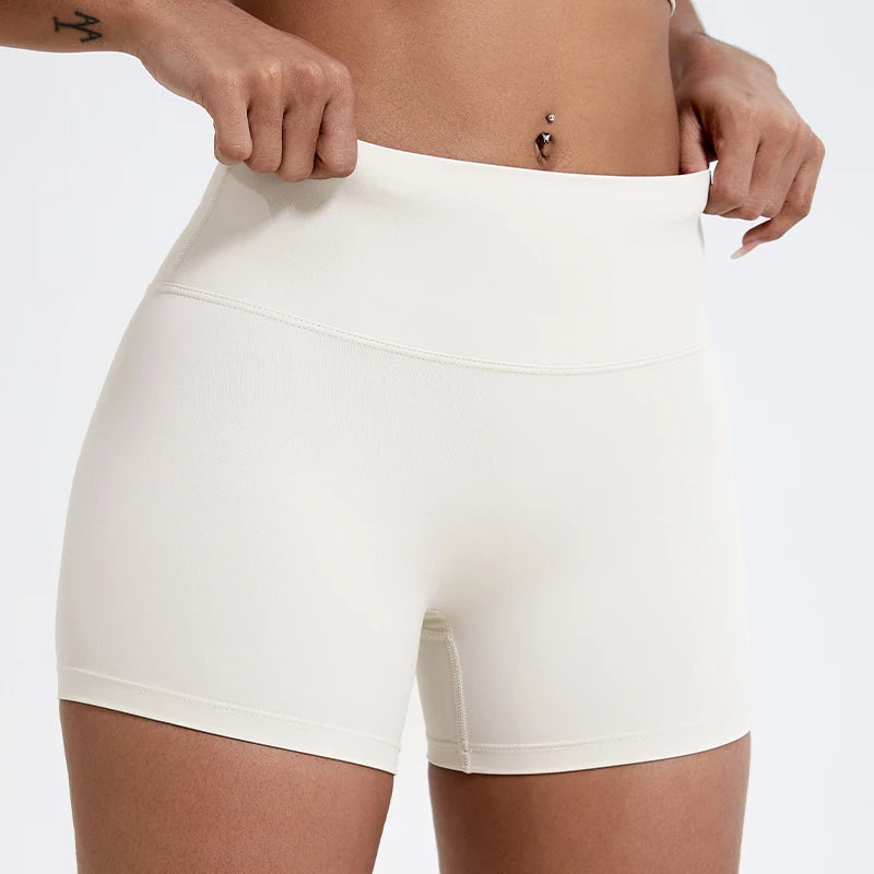 Hearuisavy Running Sports Shorts 🩳 High-Waist Compression Yoga Shorts