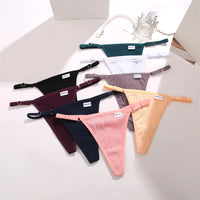 3-Pack Adjustable Cotton Thongs – Low-Waist & Seamless🌸
