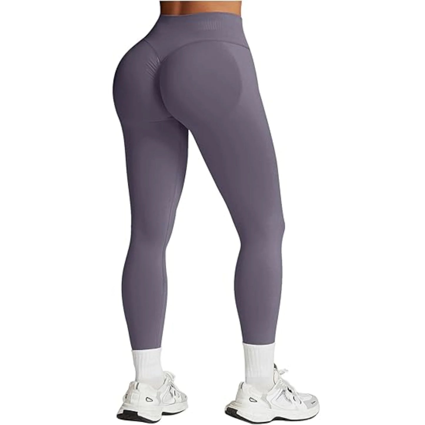 High-Waist Hip-Lifting Gym Pants – Solid Color Fitness & Yoga Leggings 💪