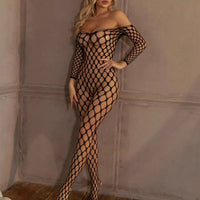 Sexy Crotchless Fishnet Lingerie Set 💋 Erotic Bra Bodystocking for Women