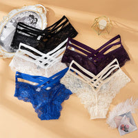 Lace Low-Rise G-String Panties – Sexy Cross Strap 🌙