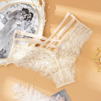 Lace Low-Rise G-String Panties – Sexy Cross Strap 🌙