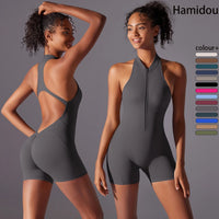 Push-Up Sports Bodysuit – Breathable Quick-Dry Yoga & Gym 🌟