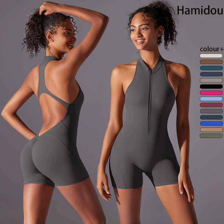 Push-Up Sports Bodysuit – Breathable Quick-Dry Yoga & Gym 🌟