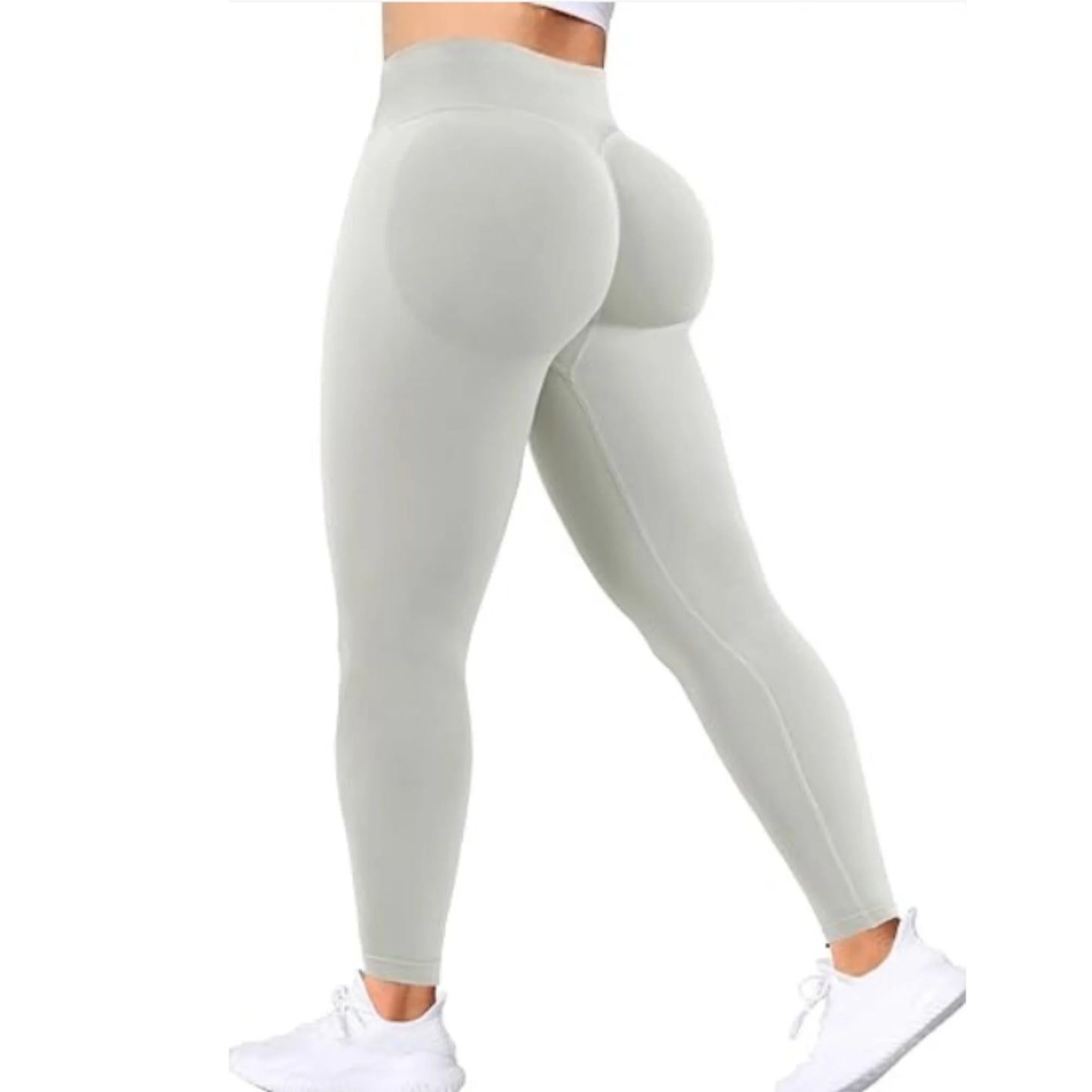 High-Waist Hip-Lifting Gym Pants – Solid Color Fitness & Yoga Leggings 💪
