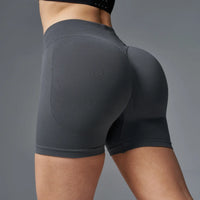 Seamless Hip Hugging Fitness Shorts 🍑 High-Waist Peach Lift