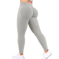 High-Waist Hip-Lifting Gym Pants – Solid Color Fitness & Yoga Leggings 💪