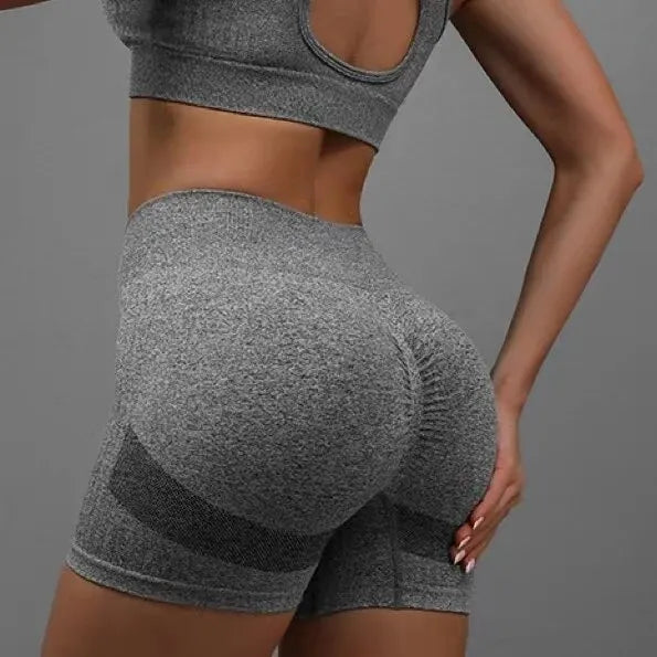 High-Waist Butt-Lifting Yoga Shorts – Tummy Control Workout 🌟