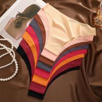 3-Pack Seamless Silk-Like Bikini Panties – Ultra-Thin & Low-Waist🌸