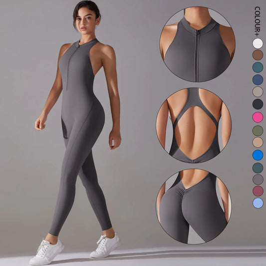 Tummy Control & Butt-Lifting Sports Bodysuit – Yoga & Gym 🌟