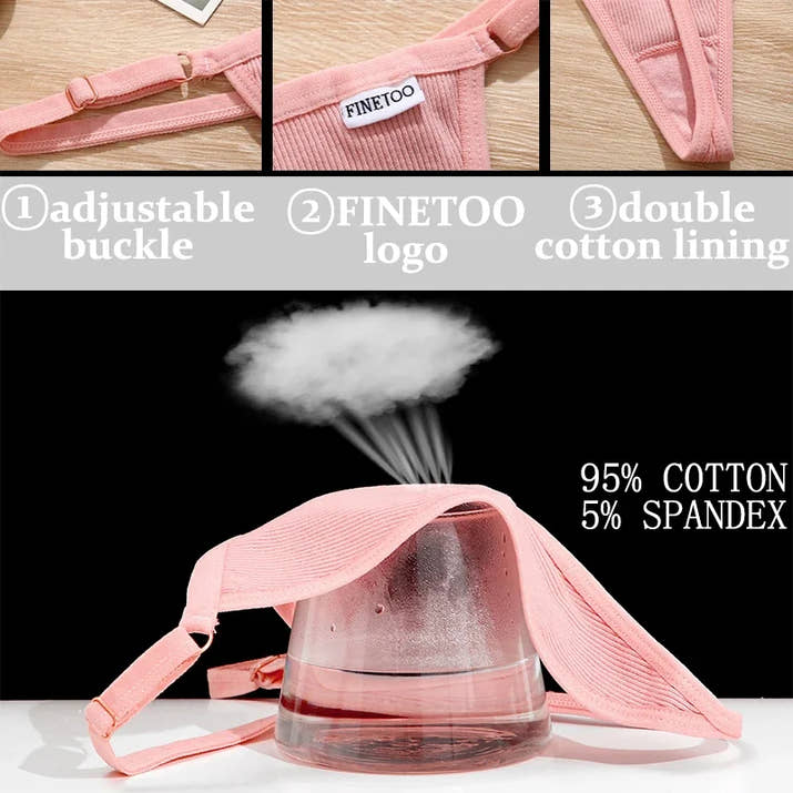 3-Pack Adjustable Cotton Thongs – Low-Waist & Seamless🌸